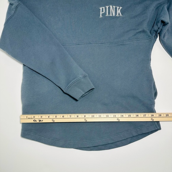 PINK Victorias Secret Cowl Neck Varsity Sweatshirt Small - Picture 9 of 10